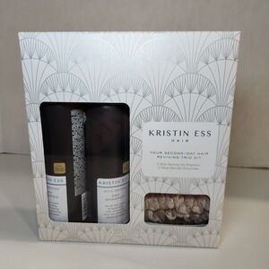 KRISTIN ESS 2 Pack Style Reviving Dry Shampoo 4.3 oz All Hair Types 3 Scrunchies